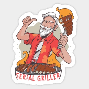 Serial Griller grill griller bbq Sticker